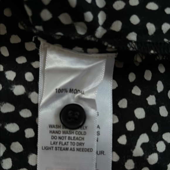 India collection by Emerson fry polka dot shirt dress size L - Picture 9 of 9